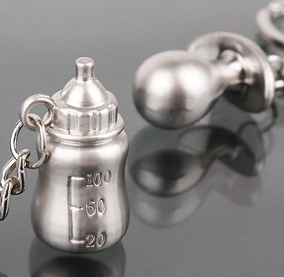 Novelty Nursing Bottle Key Rings Nipple Key Chain