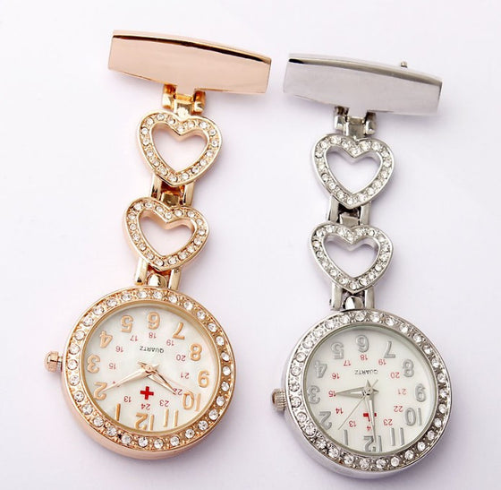 Hanging Nurse Pin Watch Luxury Crystal