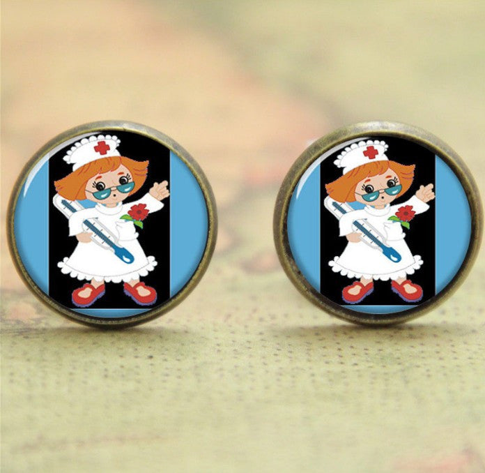 Little Photo Gift for Nurse Princess Earring