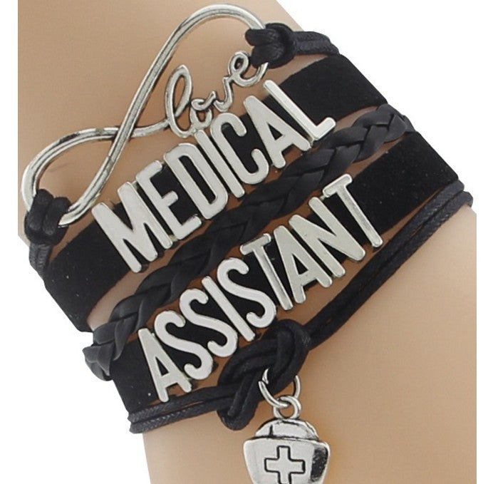 Braided Bangles Medical Assistant Bracelet