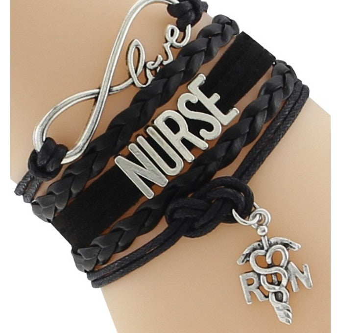 Infinity Love Registered Nurse Bracelet