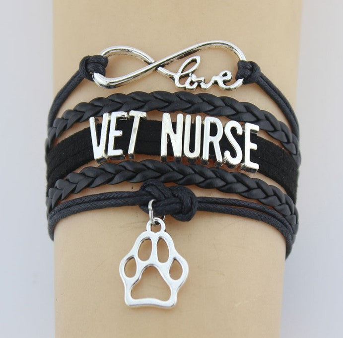 Infinity Love Vet Nurse Bracelet