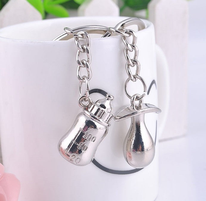 Novelty Nursing Bottle Key Rings Nipple Key Chain