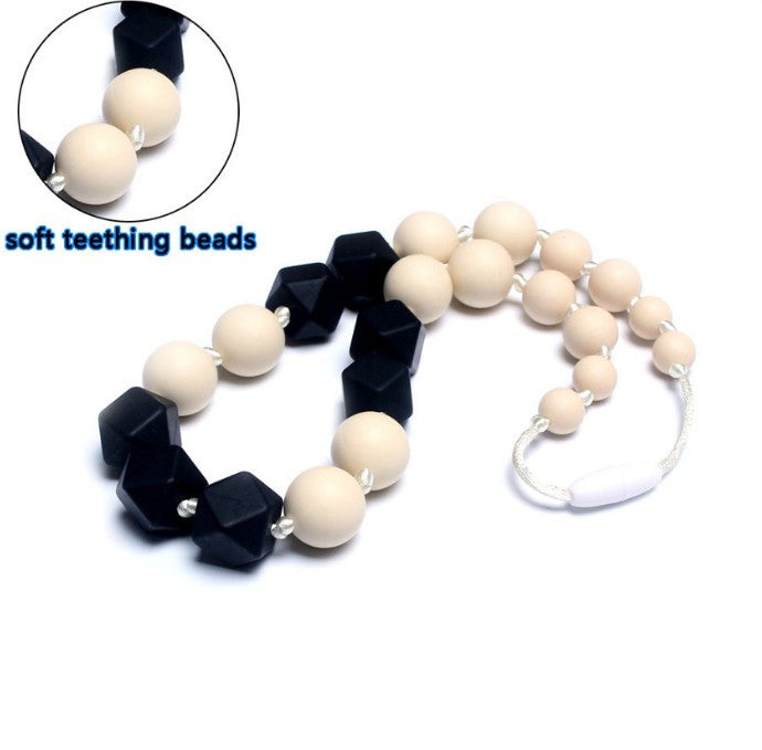 Chew Beads Teething Necklace Nursing Jewelry