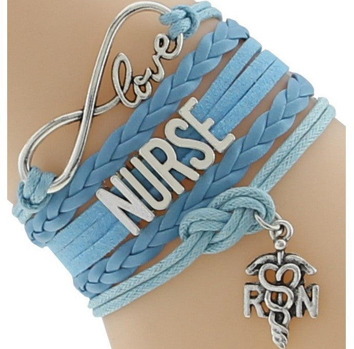 Infinity Love Registered Nurse Bracelet