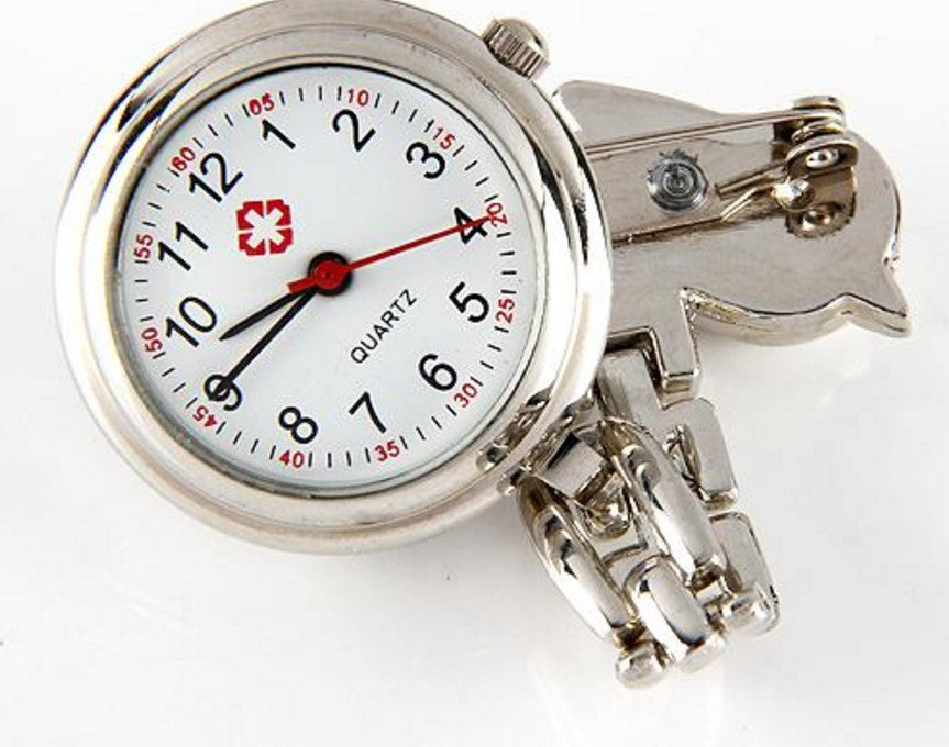 Silver Tone Fish Dolphin Nurse Watch Wear