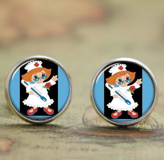 Little Photo Gift for Nurse Princess Earring