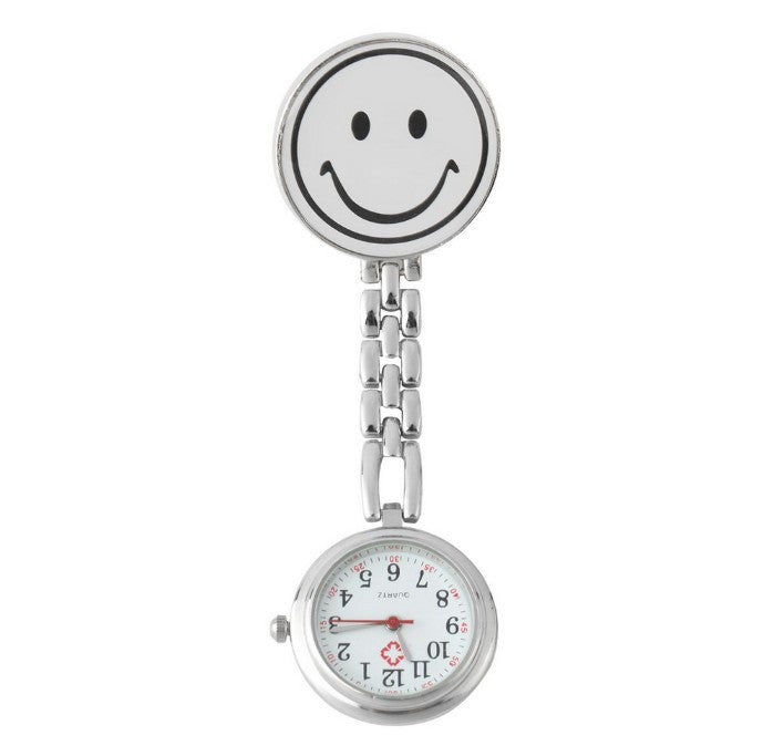 Smile Face Nurse Fob Brooch Pendant Watch