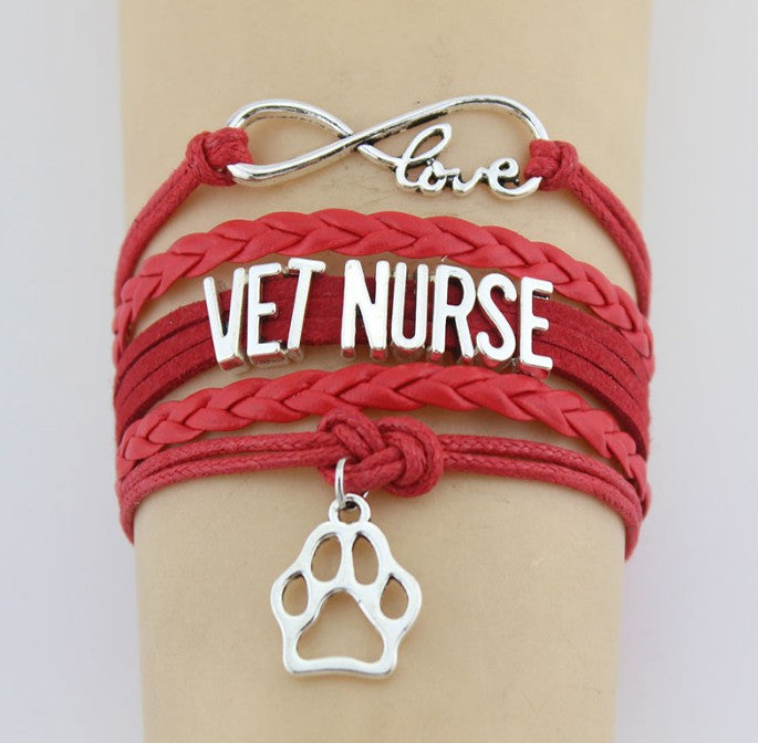 Infinity Love Vet Nurse Bracelet