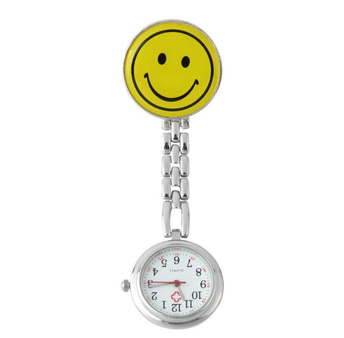 Smile Face Nurse Fob Brooch Pendant Watch