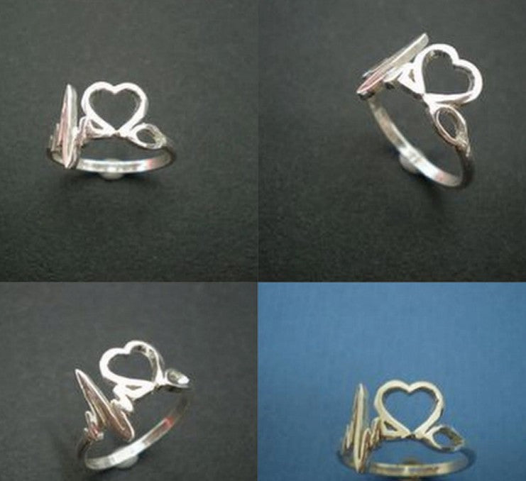 Registered Nurse Heart Beat Ring Medical Doctor