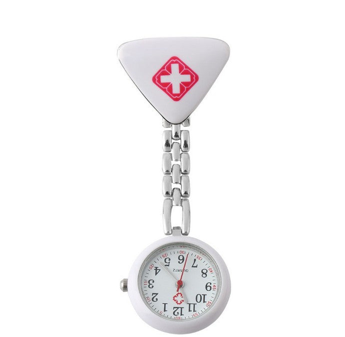 Clip Nurse Doctor Pendant Pocket Quartz Red Cross