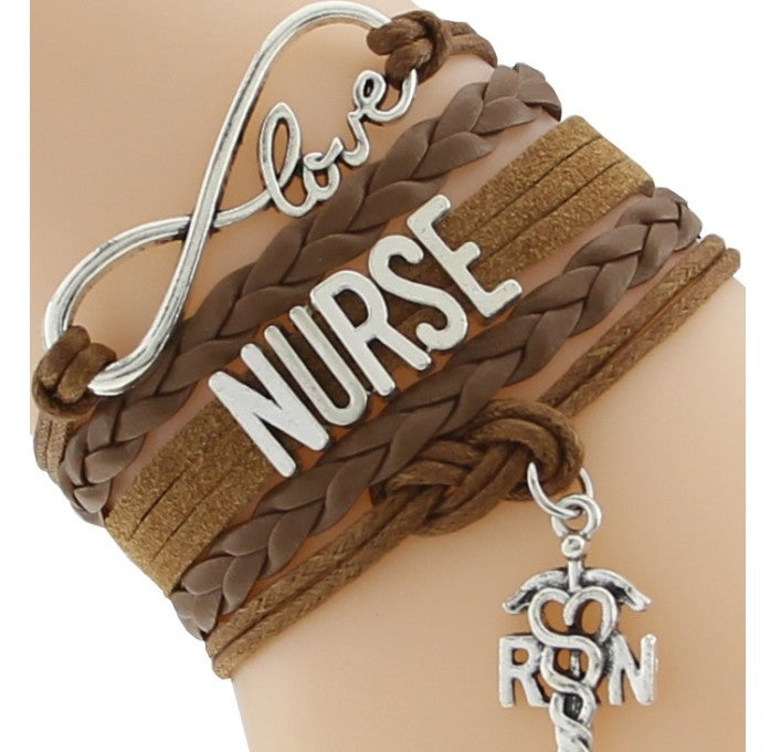 Infinity Love Registered Nurse Bracelet