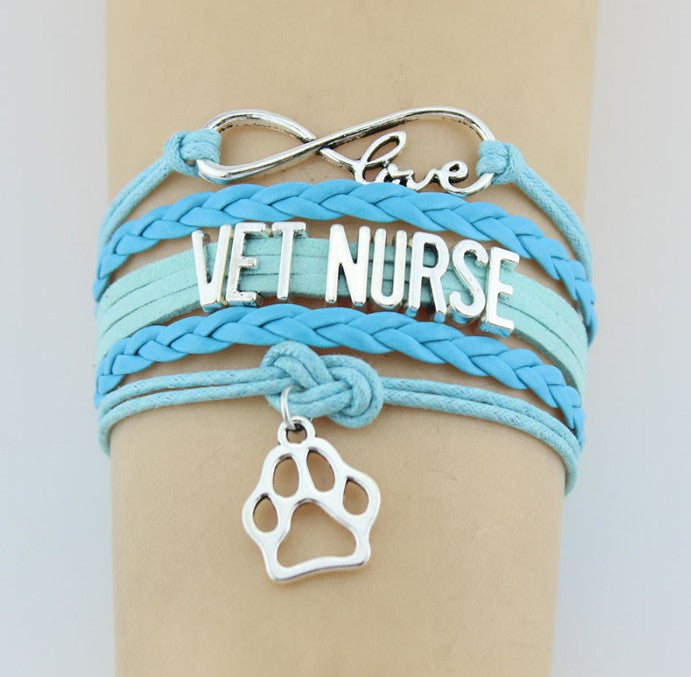 Infinity Love Vet Nurse Bracelet