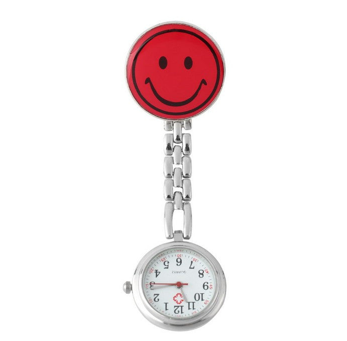 Smile Face Nurse Fob Brooch Pendant Watch