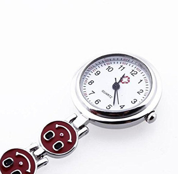 Red Heart Nurse Pocket Watches Pendant