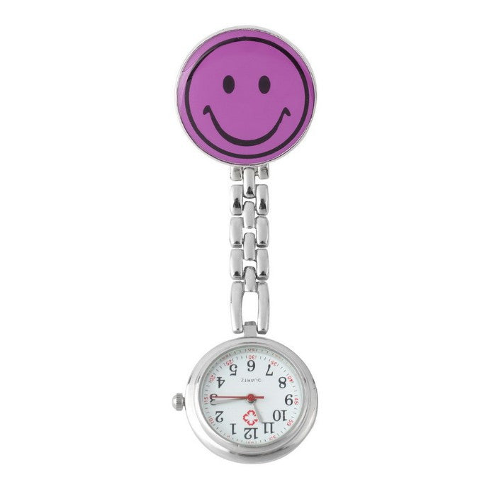 Smile Face Nurse Fob Brooch Pendant Watch