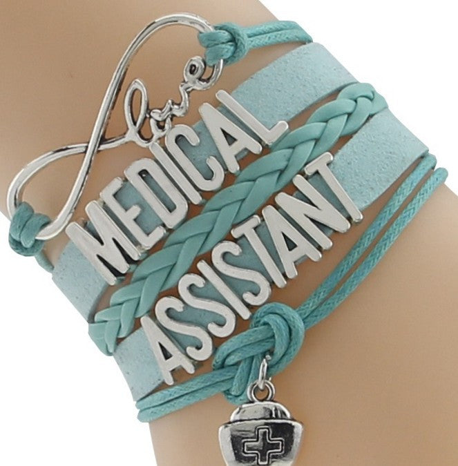 Braided Bangles Medical Assistant Bracelet