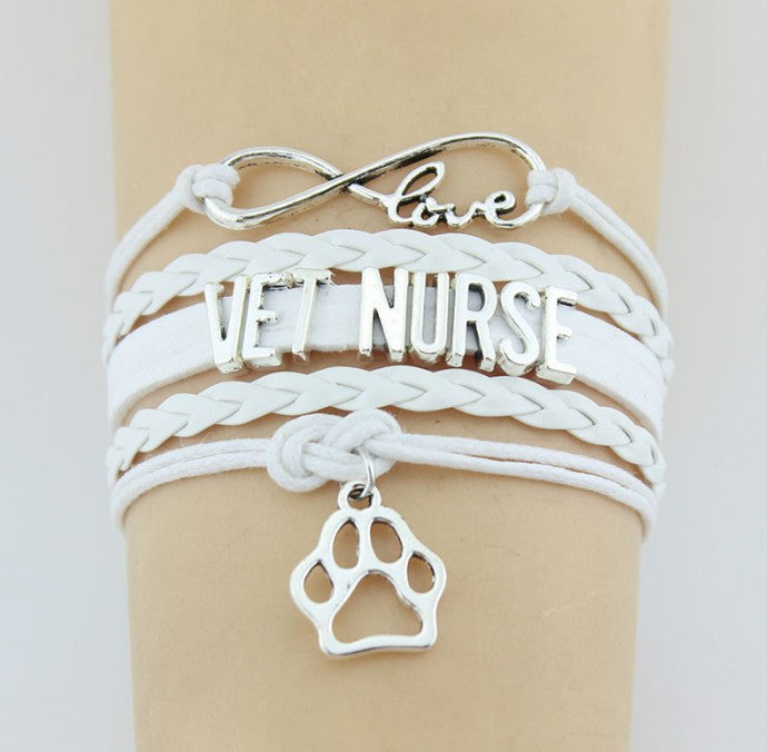 Infinity Love Vet Nurse Bracelet