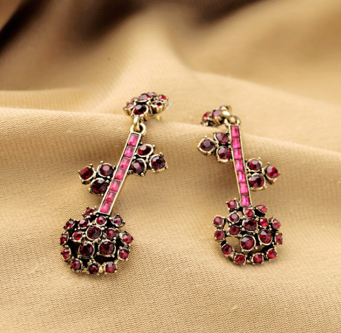 Luxury Zircon Earrings Handmade Evening Dress