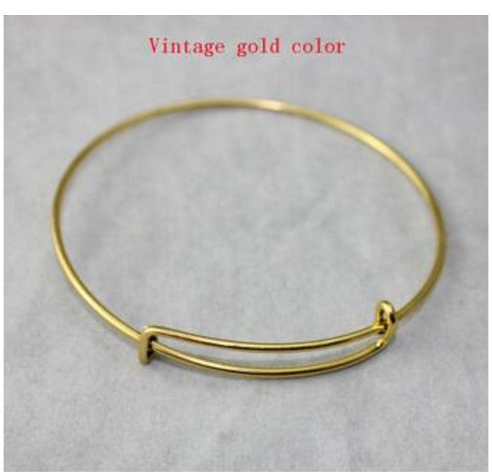 Adjustable Expandable Wire Bangle Bracelets