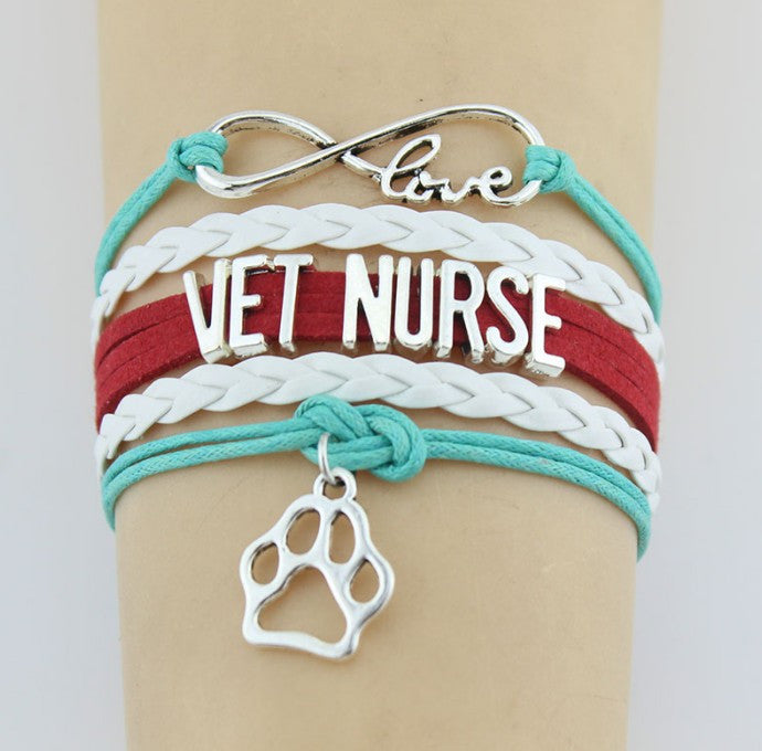 Infinity Love Vet Nurse Bracelet