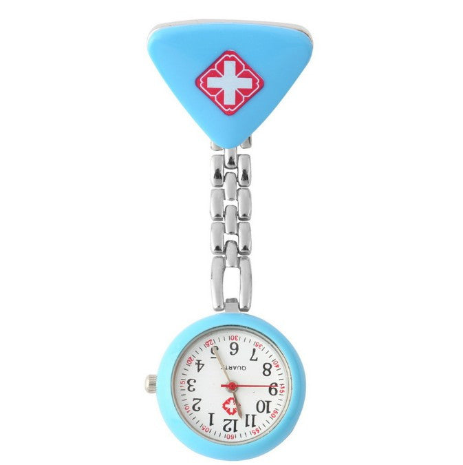 Clip Nurse Doctor Pendant Pocket Quartz Red Cross