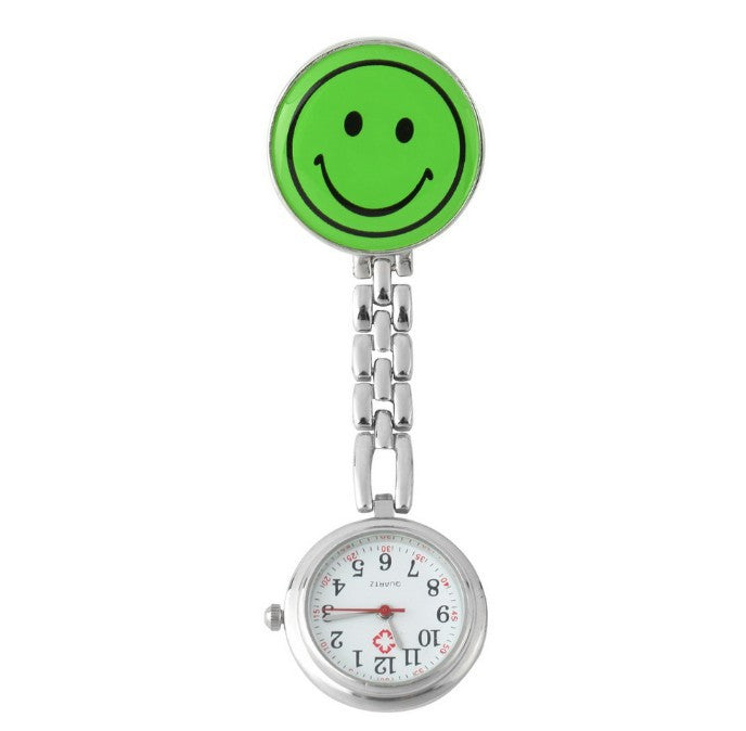 Smile Face Nurse Fob Brooch Pendant Watch