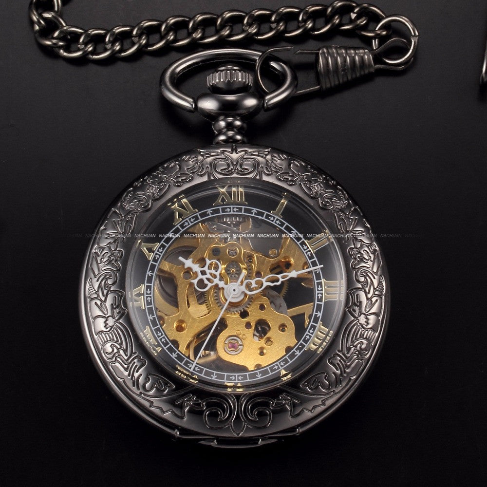 Skeleton Nurse Pocket Watch