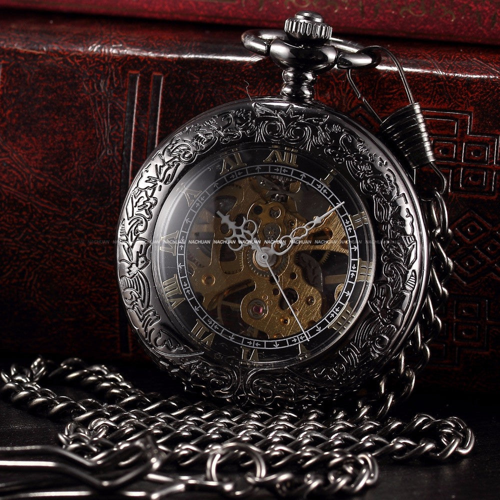 Skeleton Nurse Pocket Watch