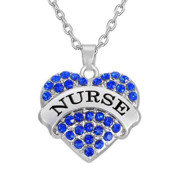 Best Gift Nurse Charms Crystals Necklace